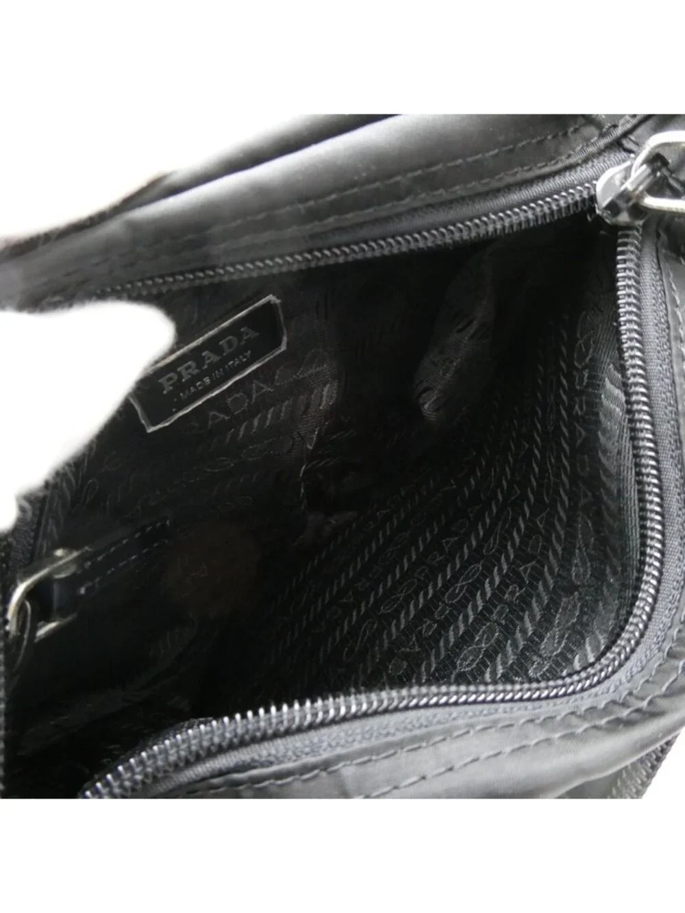 Prada Shoulder Bag Nylon Triangle Logo